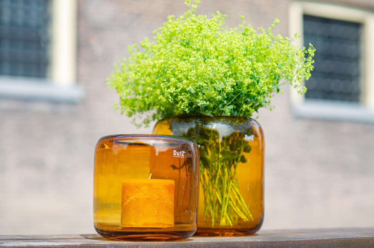 Lowlands Design Vase Mazurka Amber by DutZ