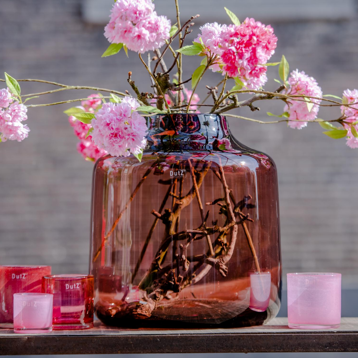 Lowlands Design Tisza Burgundy Vase by Dutz