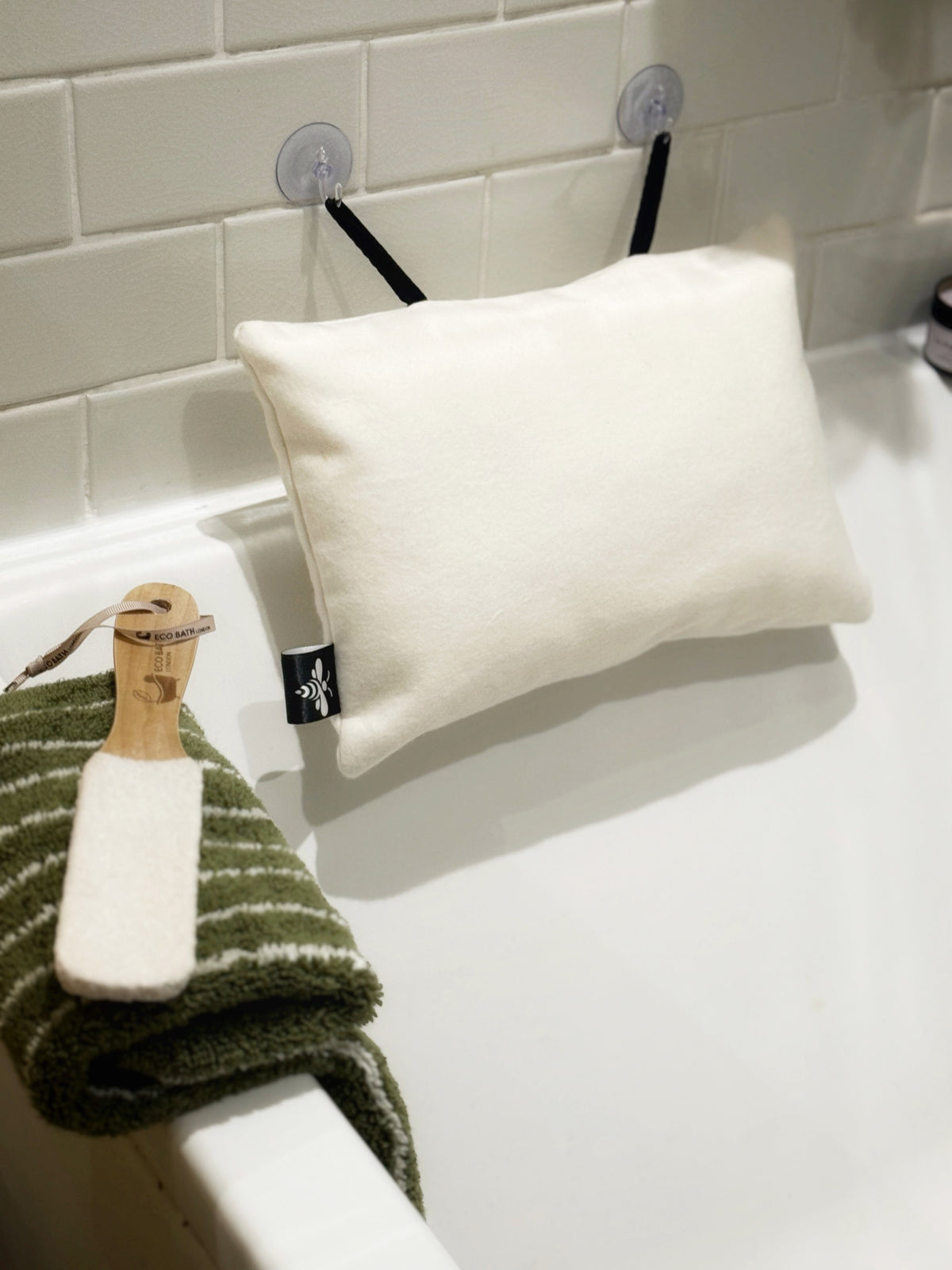 Lou-bees Luxury Bamboo Fleece Bath Pillow