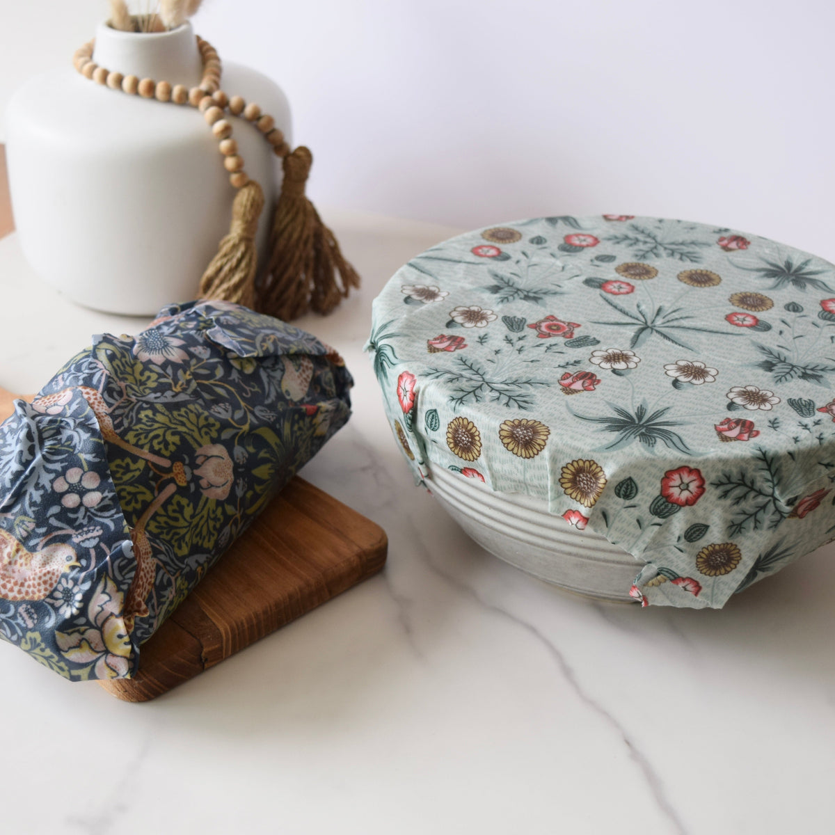 Lou-bees Strawberry Thief William Morris Beeswax Wrap