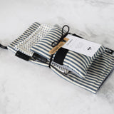 Lou-bees French Inspired Navy Stripe Kitchen Trio