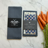 Lou-bees Navy Toadstool Beeswax Wrap & Lunch Bag