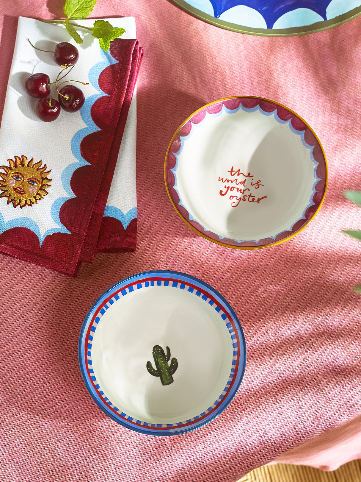 Eleanor Bowmer Cactus & Oyster Nibble Bowls - Set of 2