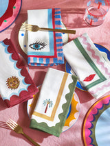 Eleanor Bowmer Set of 4 Icon Napkins, 100% cotton