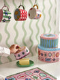Colourful ceramic butter dish designed by Eleanor Bowmer for Pure Table Top – Electric Coast range