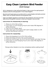 Etree Pre Filled Hanging Lantern Bird Feeder Gift Set & Sunflower Hearts Wild Bird Seed (450g)