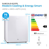 Subcold Eco75 Table Top Fridge - 75L