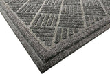 Nicoman Eco Friendly Chequered Door Mat - Grey