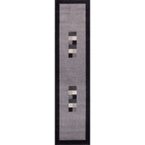 Ephesus Grey Black Rug | 100% polypropylene