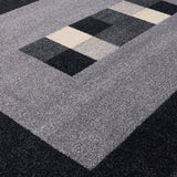 Ephesus Grey Black Rug | 100% polypropylene