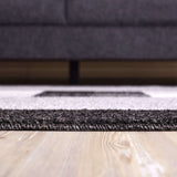 Ephesus Grey Black Rug | 100% polypropylene