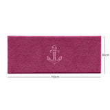 Nicoman "Anchors Away" Grey Spaghetti Door Mat