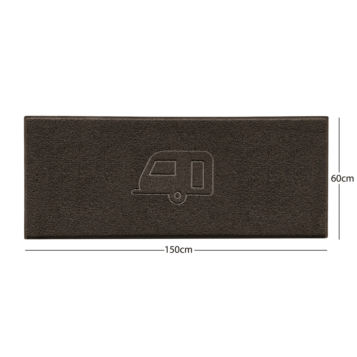 "Caravan" Grey Spaghetti Door Mat | Nicoman