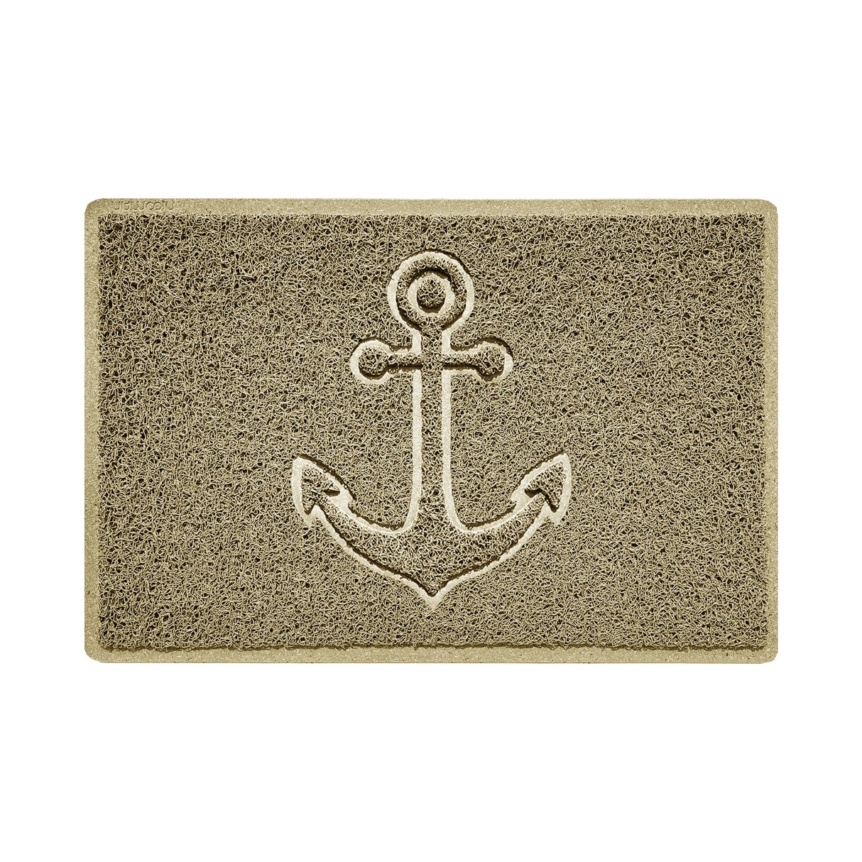Nicoman "Anchors Away" Grey Spaghetti Door Mat