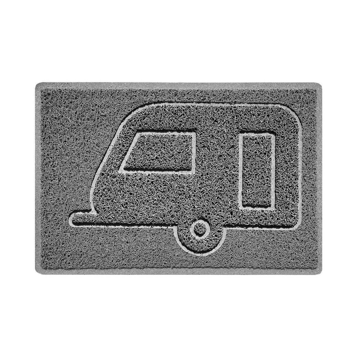 "Caravan" Grey Spaghetti Door Mat | Nicoman