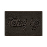 Nicoman Embossed Spaghetti Outdoor Doormat - Brown