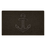 Nicoman "Anchors Away" Grey Spaghetti Door Mat