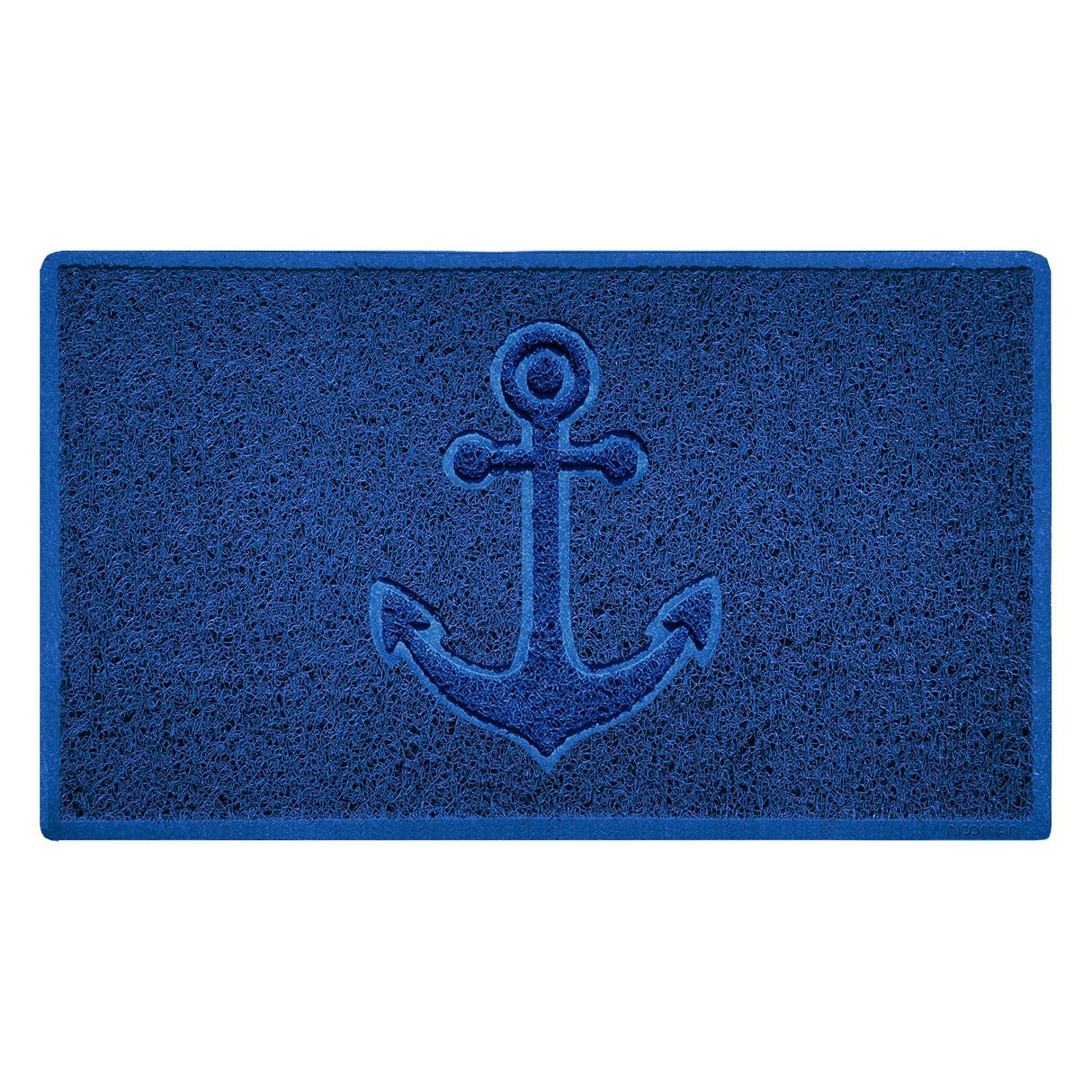Nicoman "Anchors Away" Grey Spaghetti Door Mat