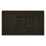 Nicoman Embossed Spaghetti Outdoor Doormat - Brown