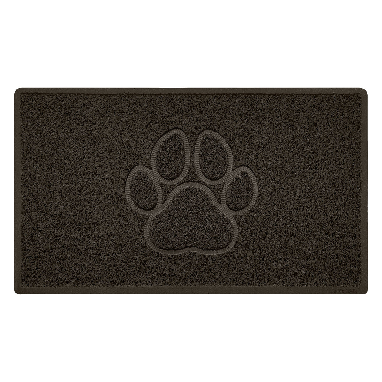 Nicoman Embossed Spaghetti Outdoor Doormat - Brown