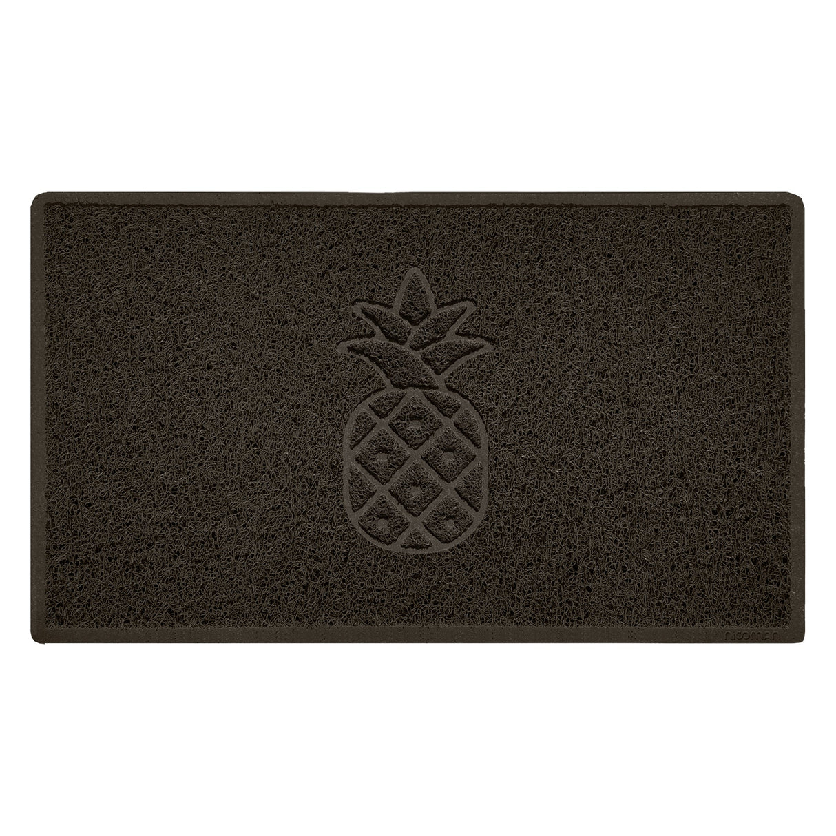 Nicoman Embossed Spaghetti Outdoor Doormat - Brown