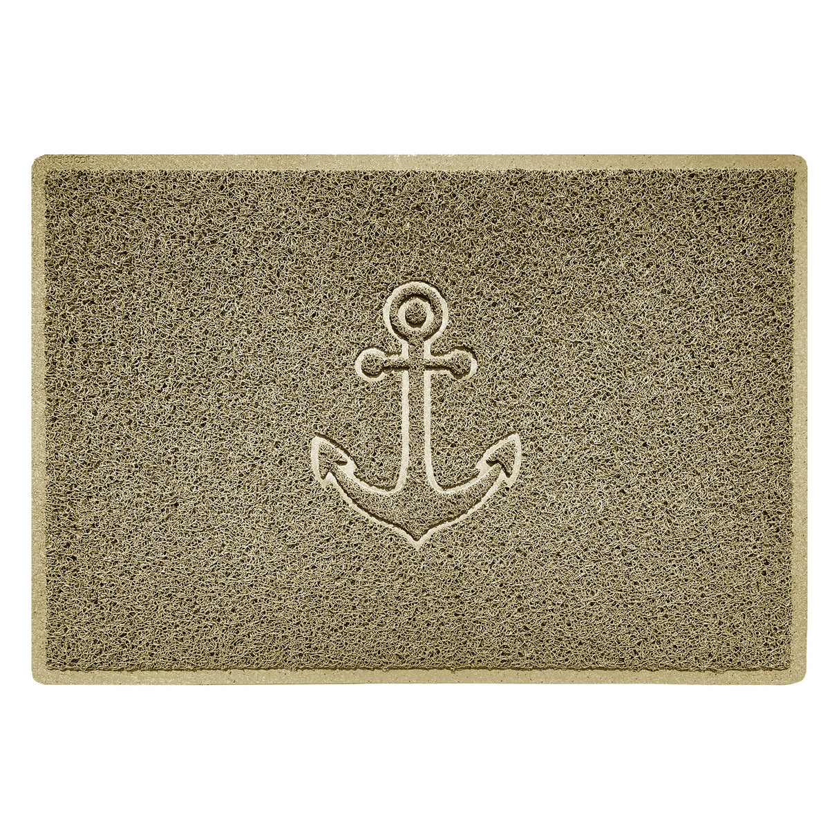 Nicoman "Anchors Away" Grey Spaghetti Door Mat