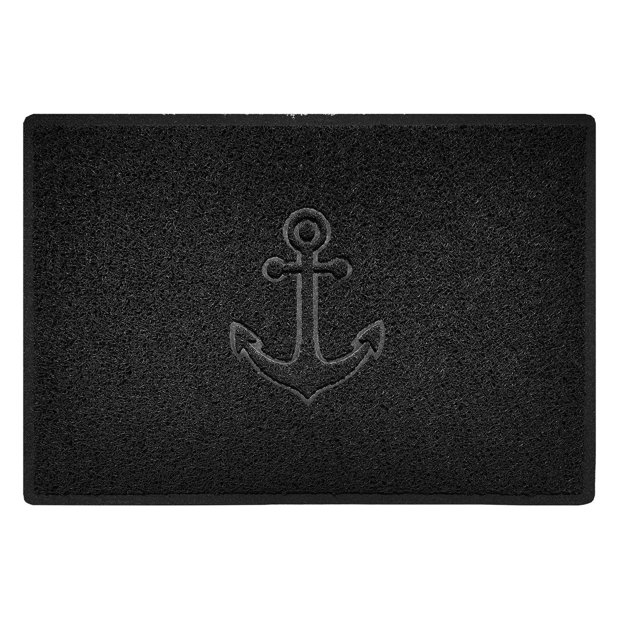 Nicoman "Anchors Away" Grey Spaghetti Door Mat