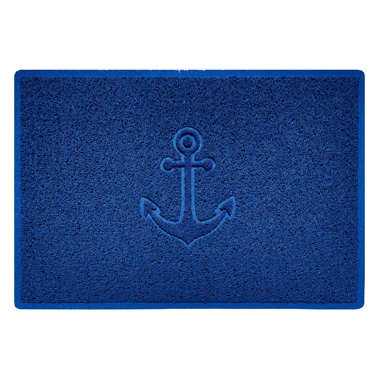 Nicoman "Anchors Away" Grey Spaghetti Door Mat