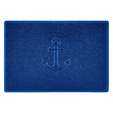 Nicoman "Anchors Away" Grey Spaghetti Door Mat