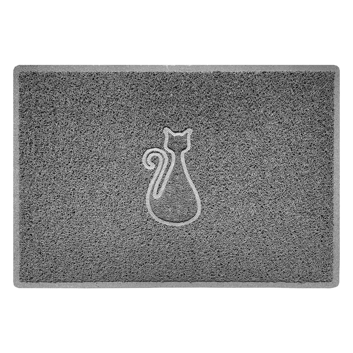 "Cat" Embossed Loofah Textured Spaghetti Door Mat | Nicoman