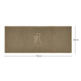 "Cat" Embossed Loofah Textured Spaghetti Door Mat | Nicoman