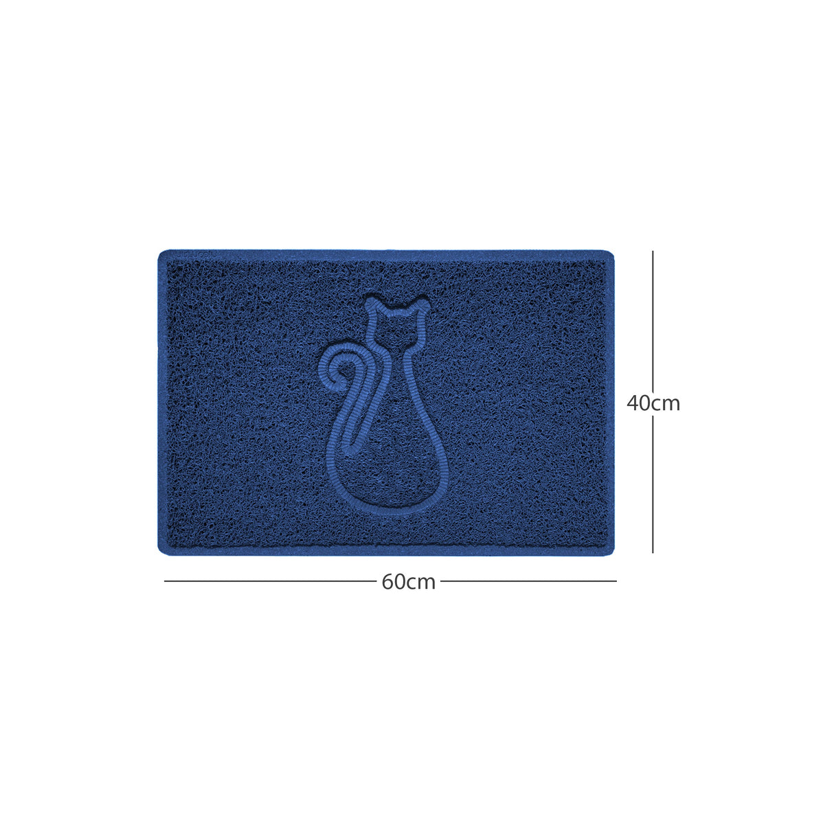 "Cat" Embossed Loofah Textured Spaghetti Door Mat | Nicoman