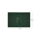 "Cat" Embossed Loofah Textured Spaghetti Door Mat | Nicoman