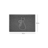 "Cat" Embossed Loofah Textured Spaghetti Door Mat | Nicoman