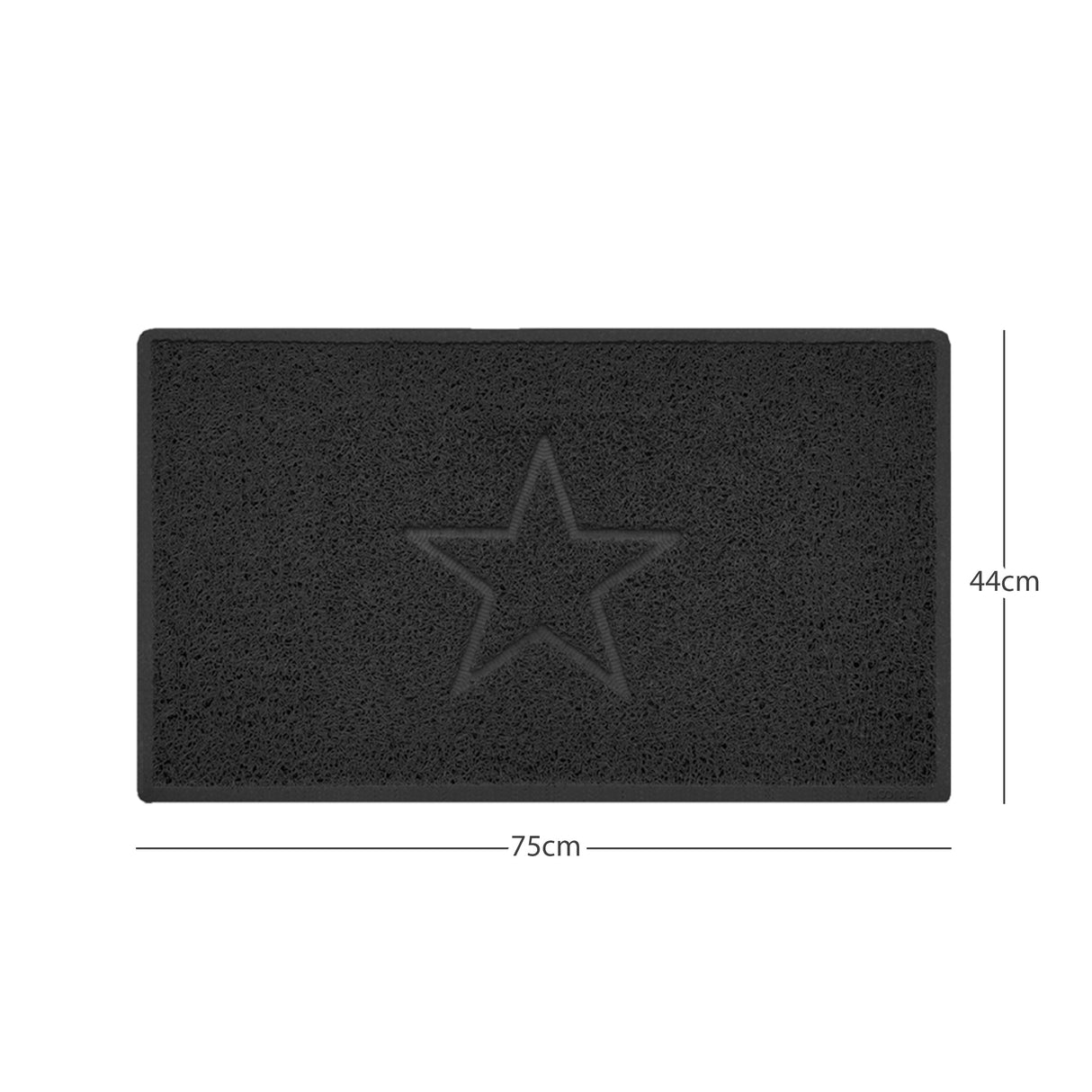 Nicoman "Star" Embossed Loofah Textured Spaghetti Doormat