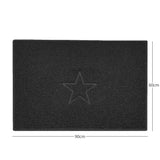 Nicoman "Star" Embossed Loofah Textured Spaghetti Doormat
