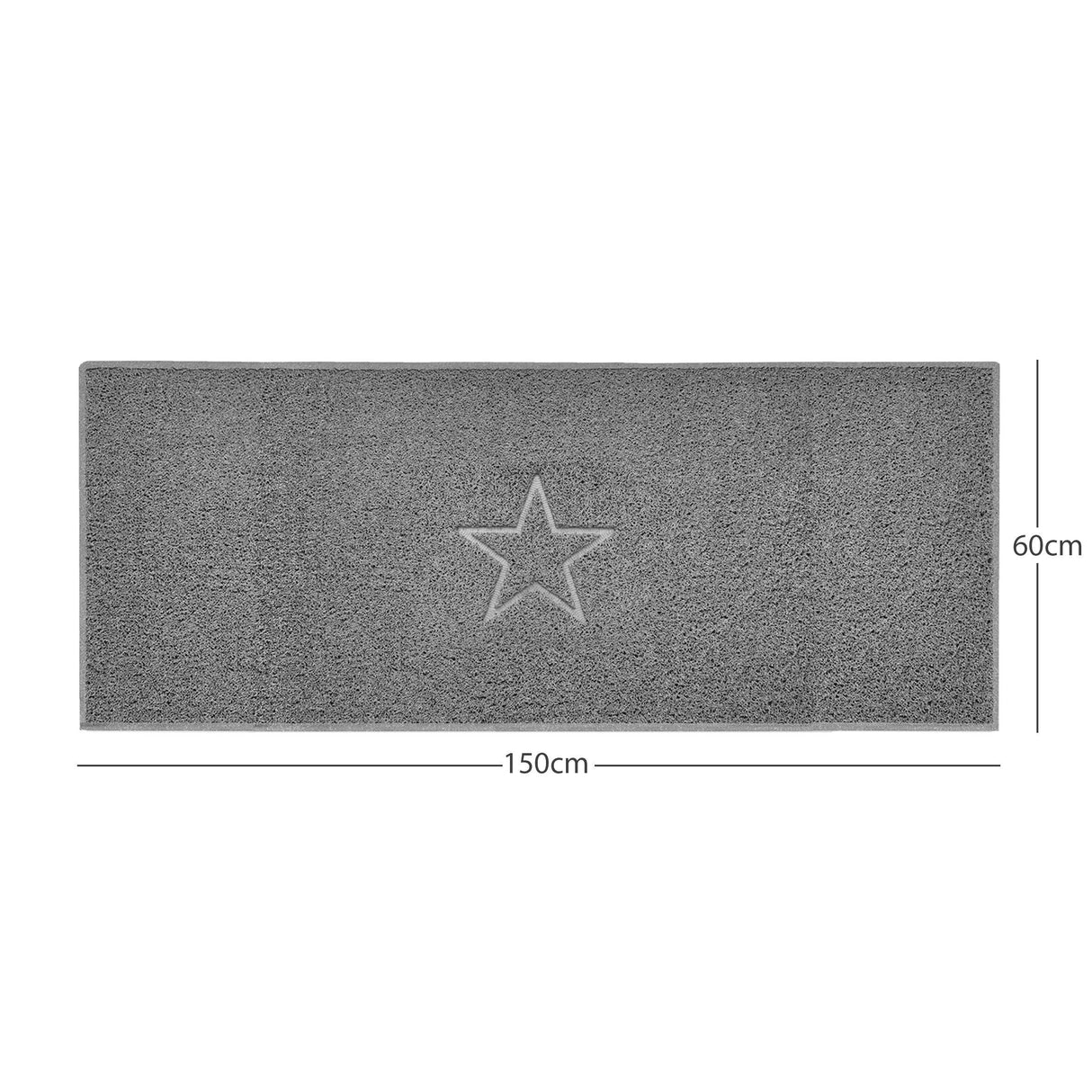 Nicoman "Star" Embossed Loofah Textured Spaghetti Doormat