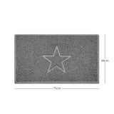 Nicoman "Star" Embossed Loofah Textured Spaghetti Doormat