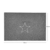 Nicoman "Star" Embossed Loofah Textured Spaghetti Doormat