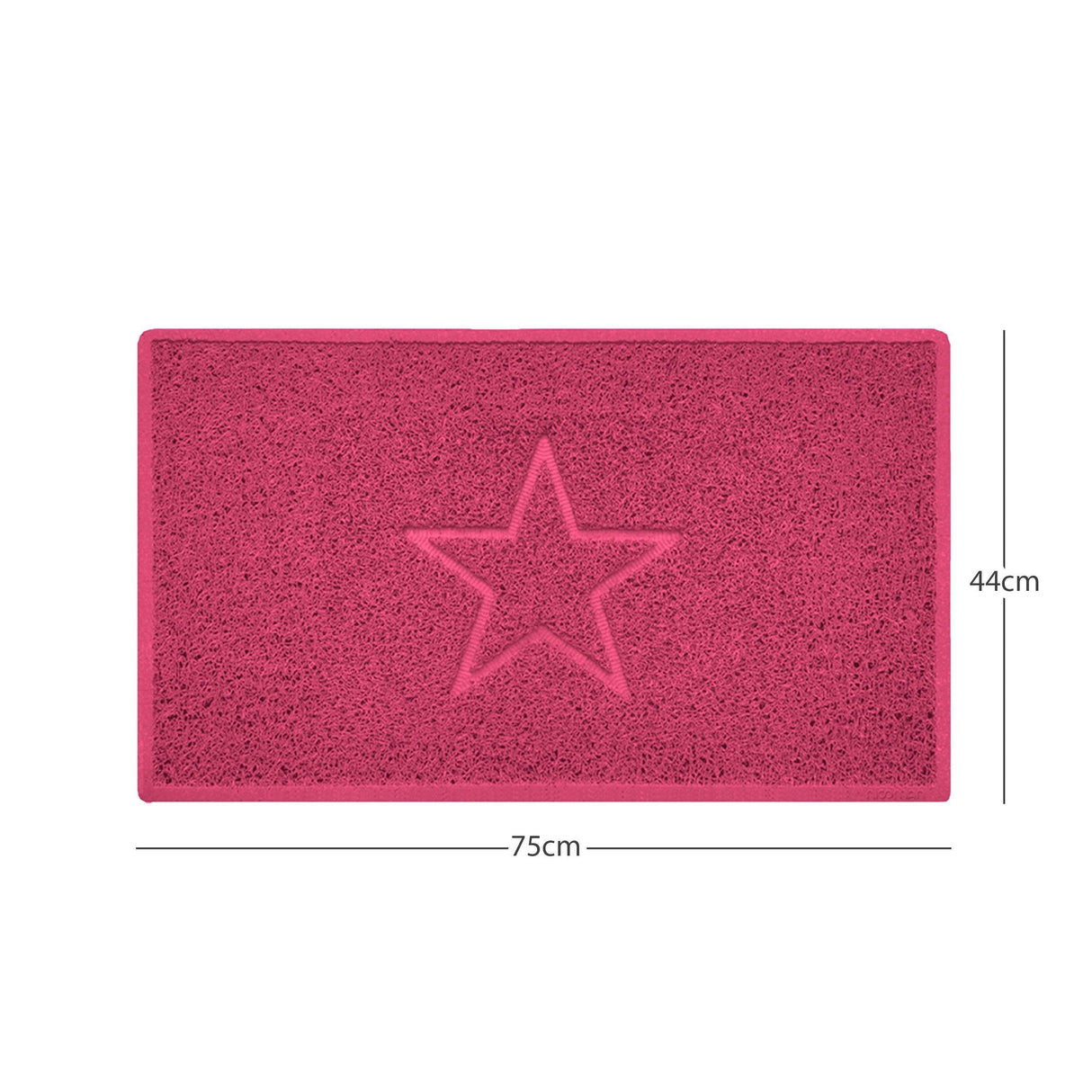 Nicoman "Star" Embossed Loofah Textured Spaghetti Doormat