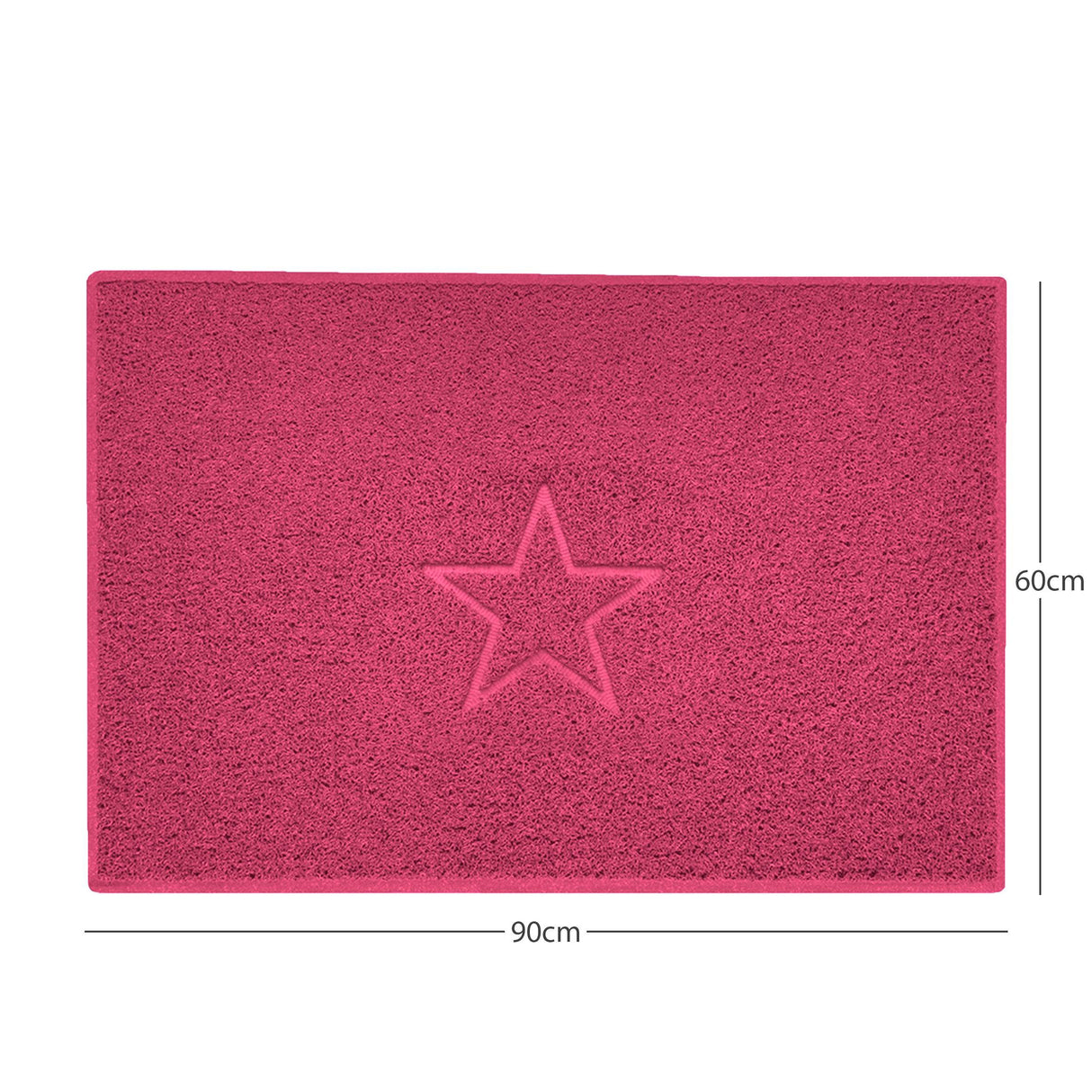 Nicoman "Star" Embossed Loofah Textured Spaghetti Doormat