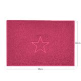 Nicoman "Star" Embossed Loofah Textured Spaghetti Doormat