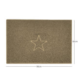 Nicoman "Star" Embossed Loofah Textured Spaghetti Doormat