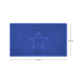 Nicoman "Star" Embossed Loofah Textured Spaghetti Doormat
