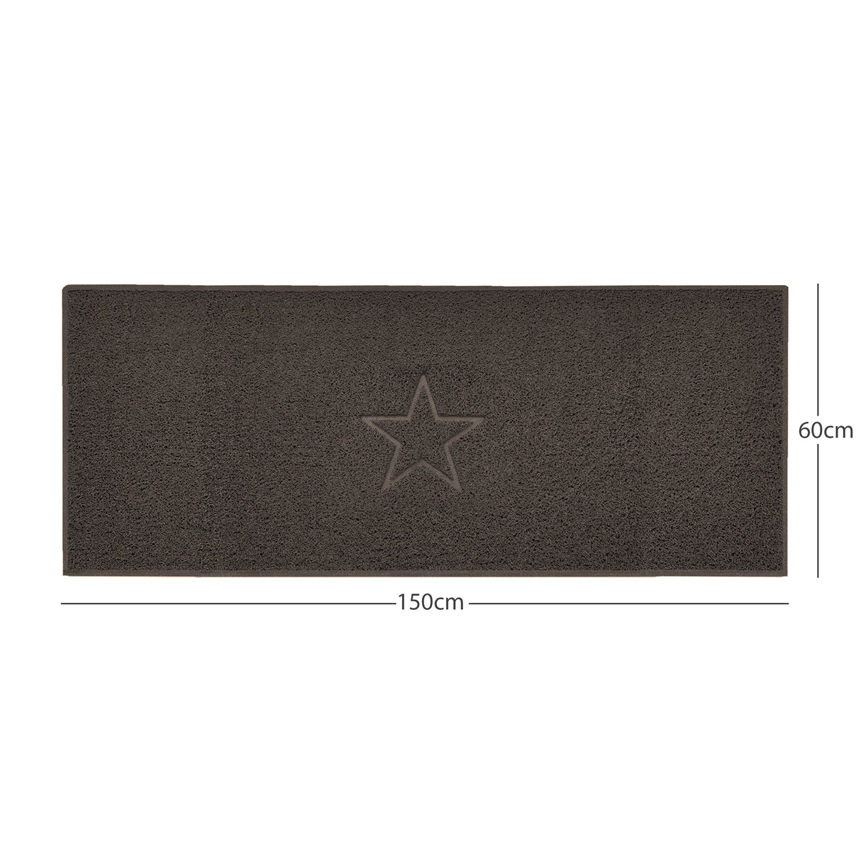Nicoman "Star" Embossed Loofah Textured Spaghetti Doormat