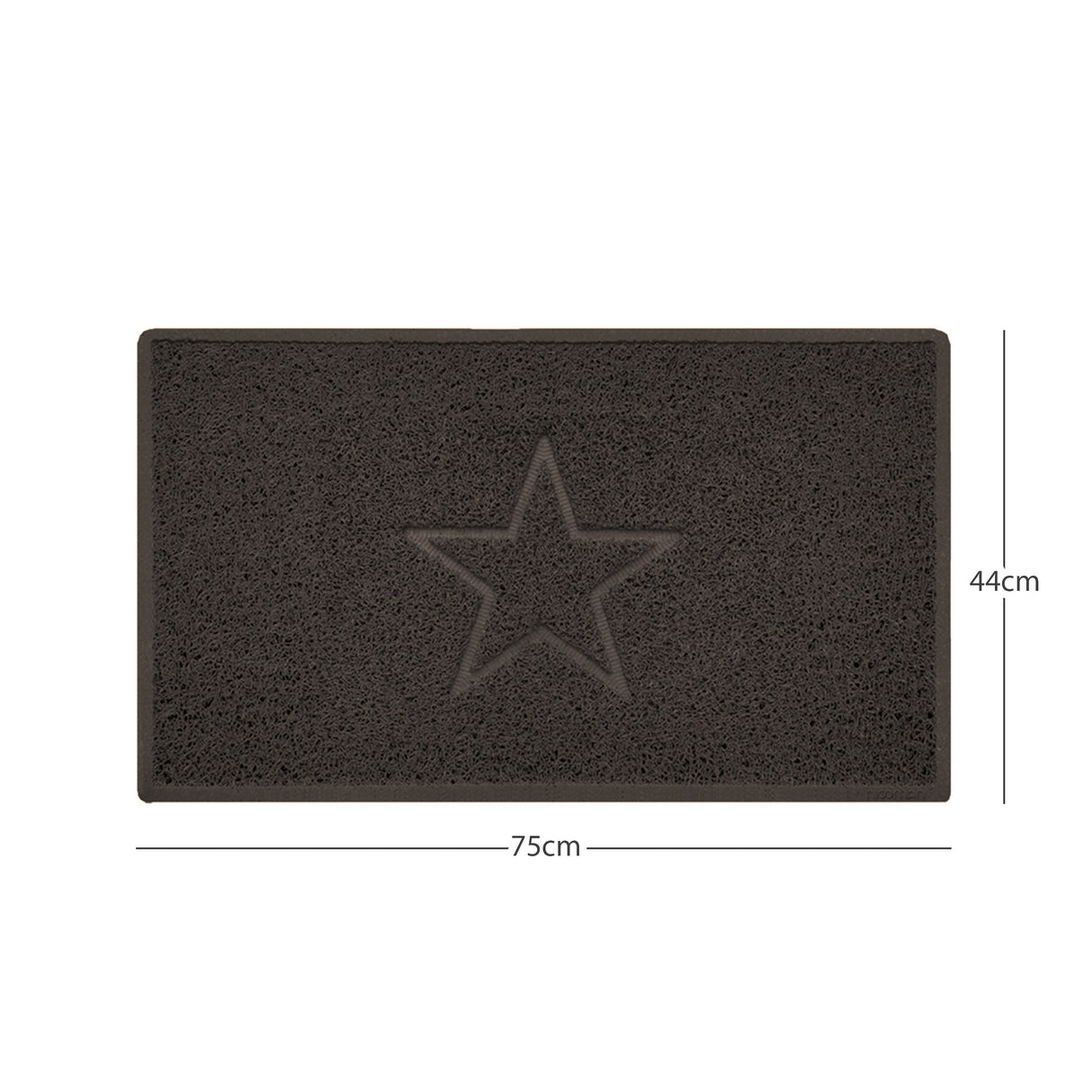 Nicoman "Star" Embossed Loofah Textured Spaghetti Doormat