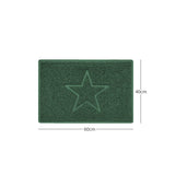 Nicoman "Star" Embossed Loofah Textured Spaghetti Doormat