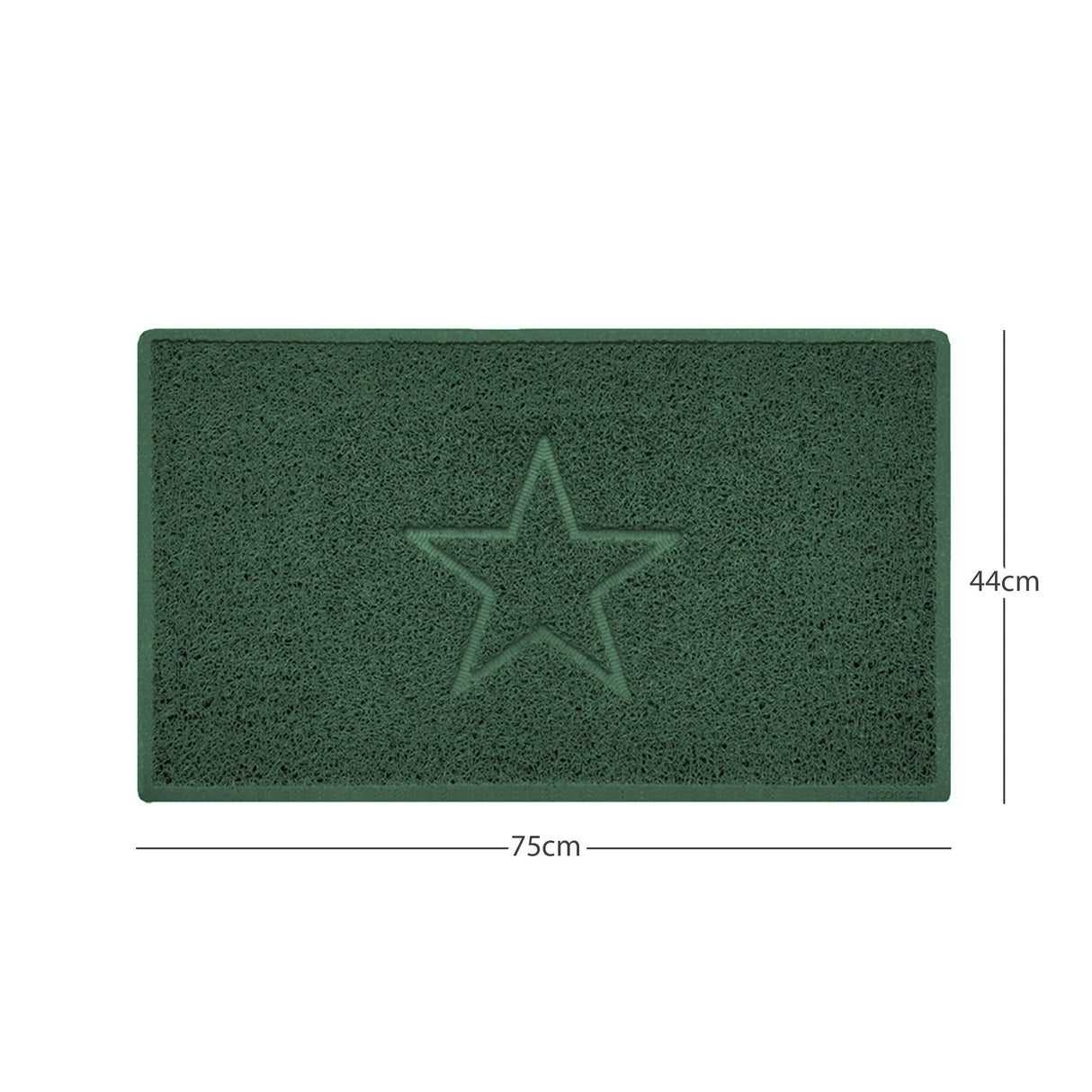Nicoman "Star" Embossed Loofah Textured Spaghetti Doormat