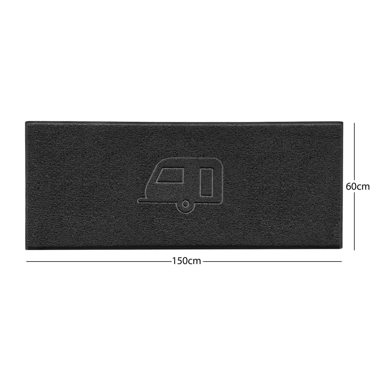 "Caravan" Grey Spaghetti Door Mat | Nicoman