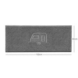"Caravan" Grey Spaghetti Door Mat | Nicoman